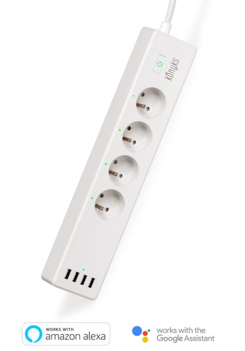 POLYCO Multiprise Wi-Fi 16A (FR type E/F) avec 4 USB