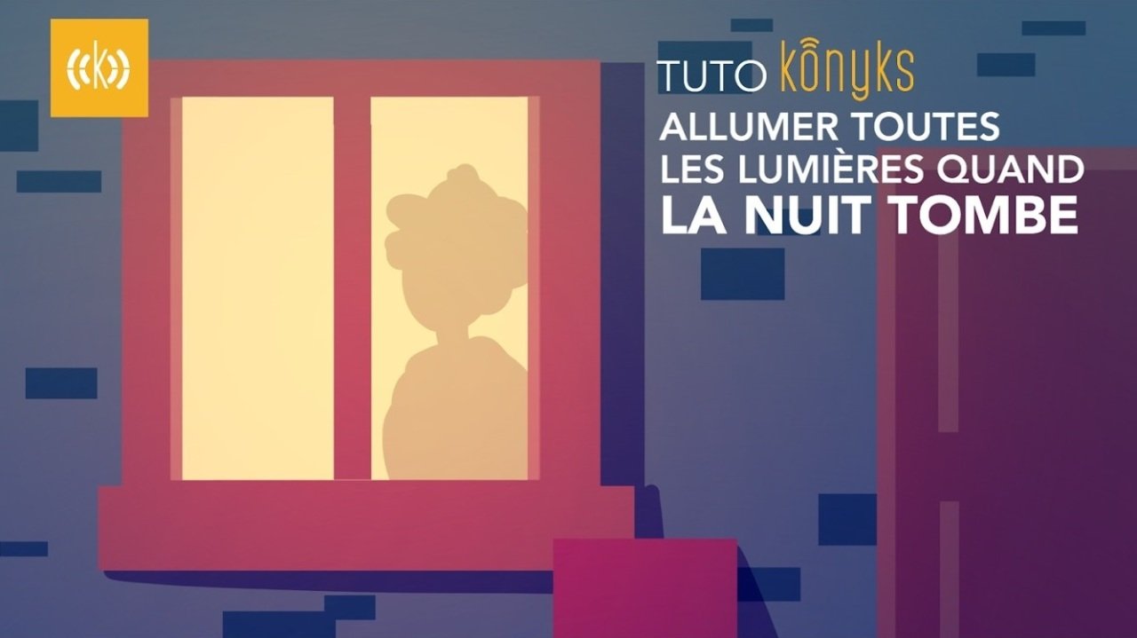 Créer un scénario pour allumer la lumière quand la nuit tombe