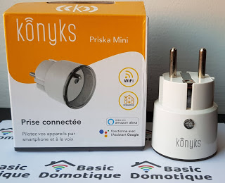 basic-domotique.blogspot : test de la prise connectée Konyks Priska Mini  compatible avec les assistants vocaux Alexa et Google Home - Konyks