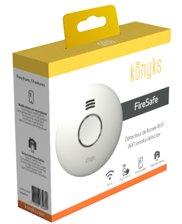 Test du Konyks FireSafe 2, un détecteur de fumée Wi-Fi compact – Les  Alexiens