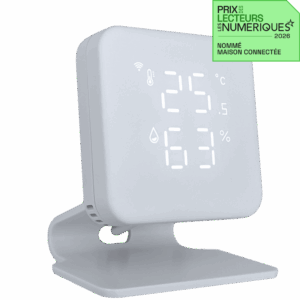 Thermom&egrave;tre num&eacute;rique avec humidit&eacute; pour clim