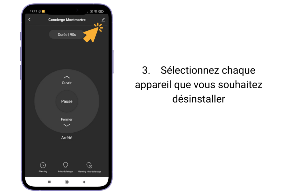 3. Sélectionnez chaque appareil que vous souhaitez désinstaller 