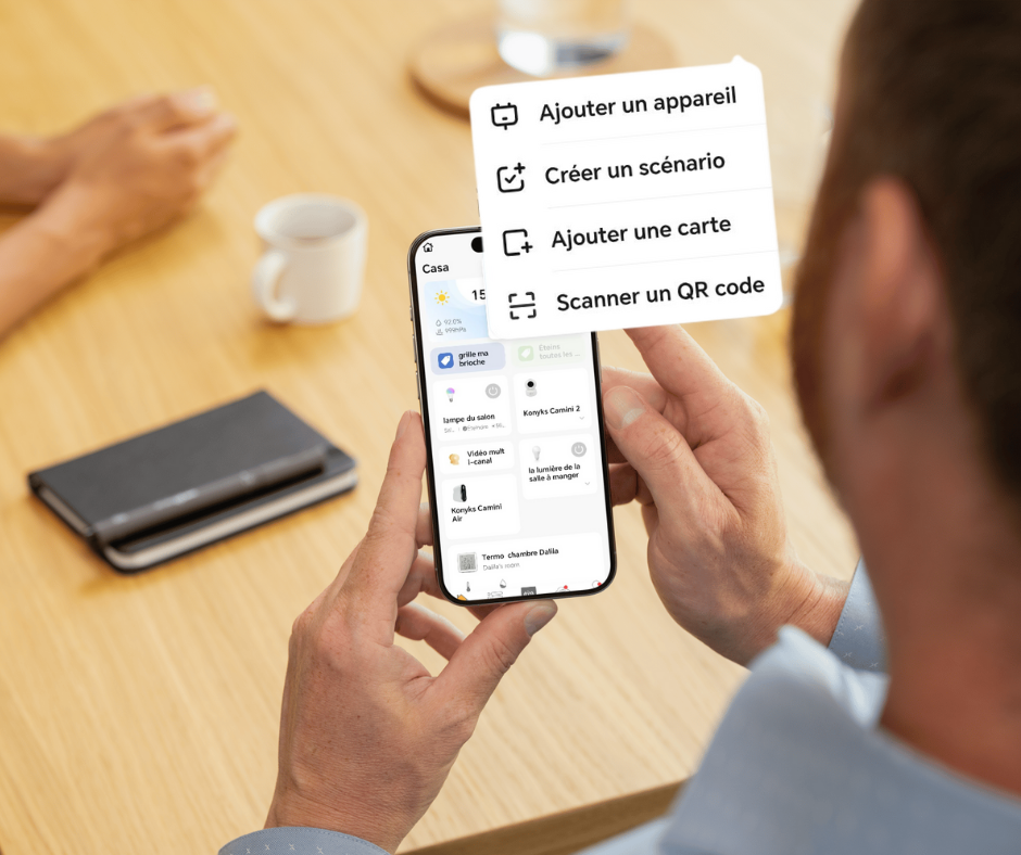 screenshot ajouter une carte dans l'app KOnyks