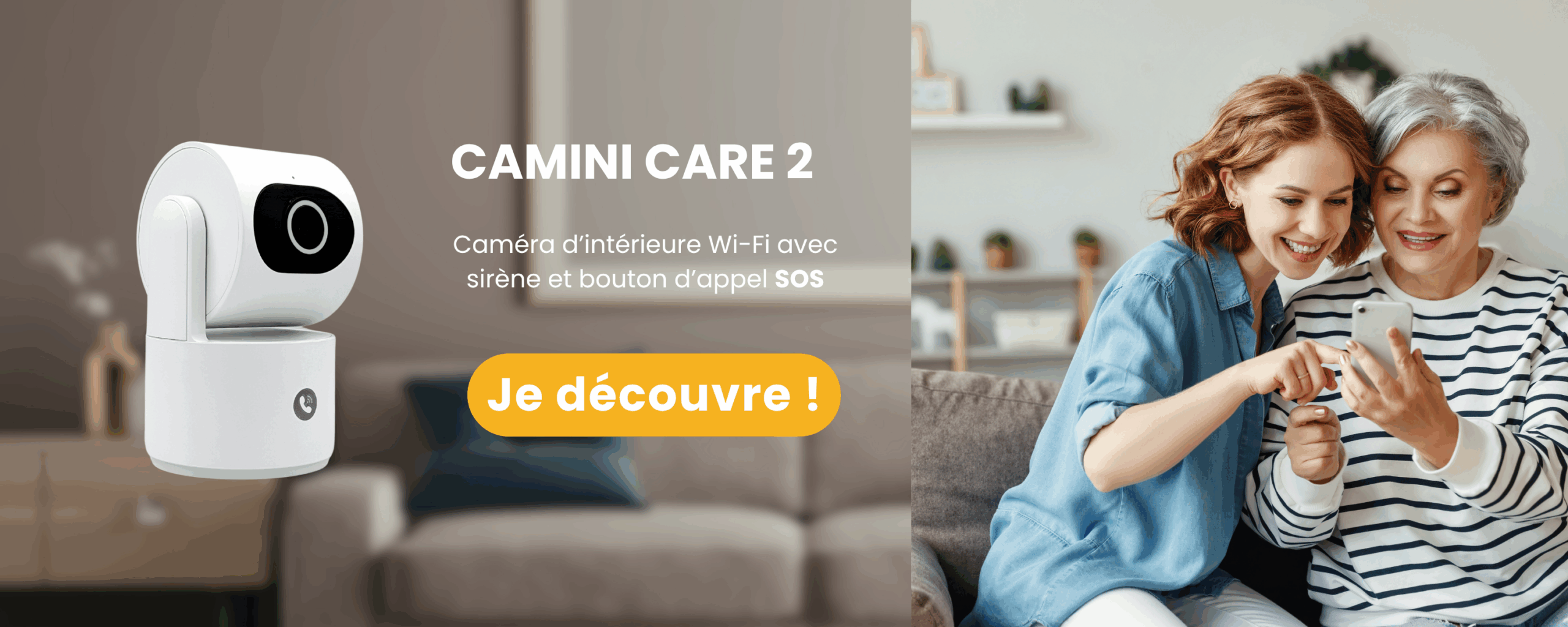 Caméra d'intérieur WiFi avec Sirène et Bouton d'appel vidéo