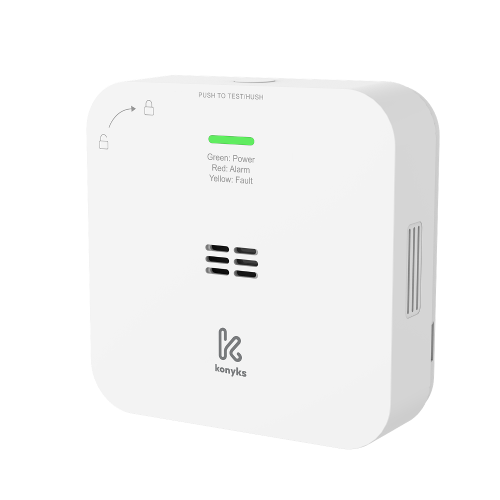 Détecteur de monoxyde de carbone WiFi Konyks