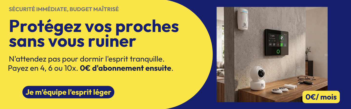 Pack Alarme maison connecté Konyks sans abonnement : sécurisez votre domicile et payez en plusieurs fois avec Alma