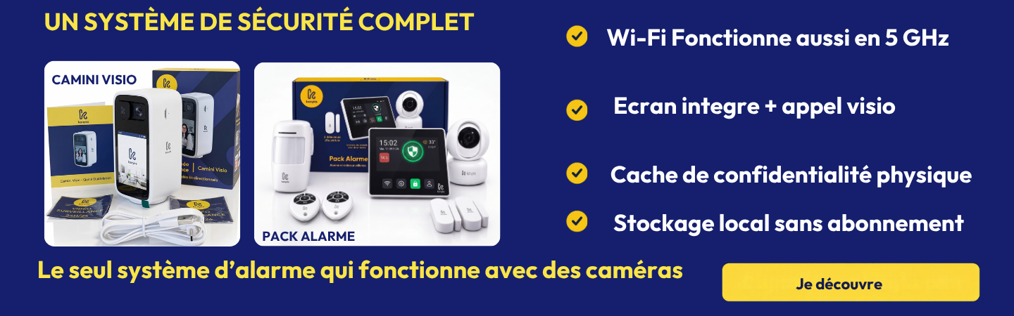Le seul système d’alarme qui fonctionne avec des caméras pack alarme Konyks 