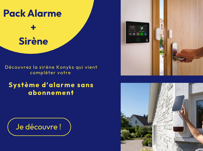 Pack Alarme MaxJe découvre !Pack haute sécurité intégrale connecté 100 % autonome+Sirène extérieure299,90 €